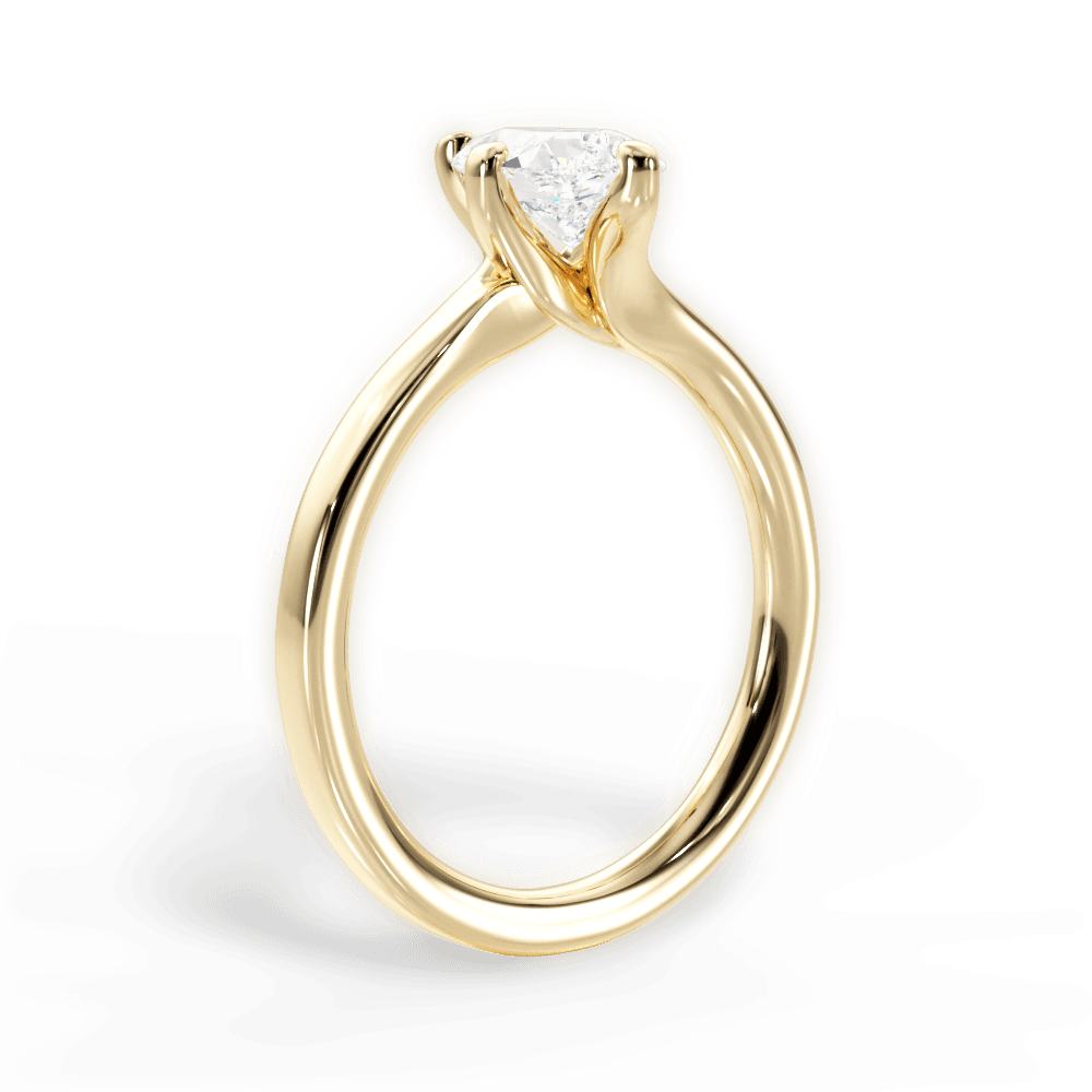 14kt Yellow Gold/18kt Yellow Gold/pear/front