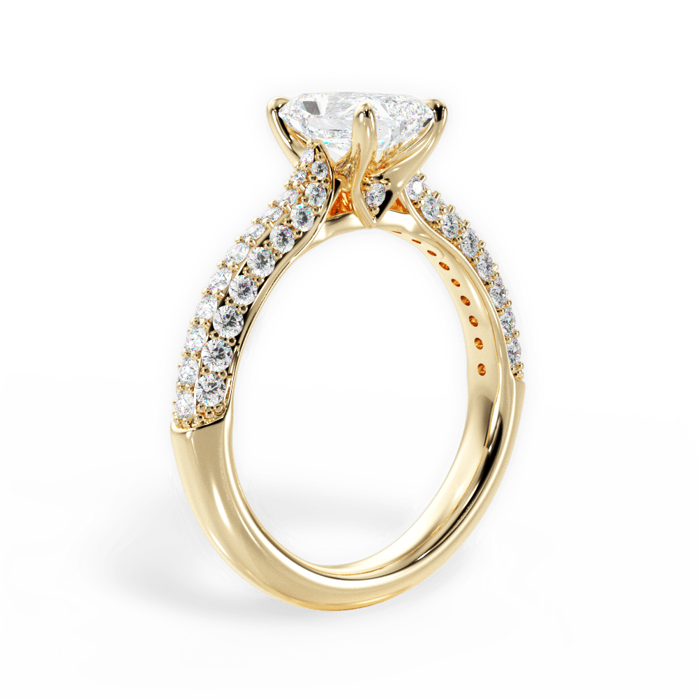 14kt Yellow Gold/18kt Yellow Gold/radiant/front