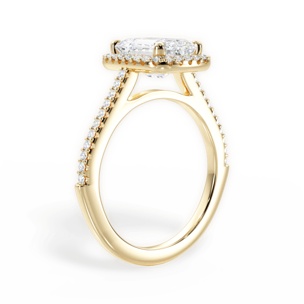 14kt Yellow Gold/18kt Yellow Gold/emerald/front