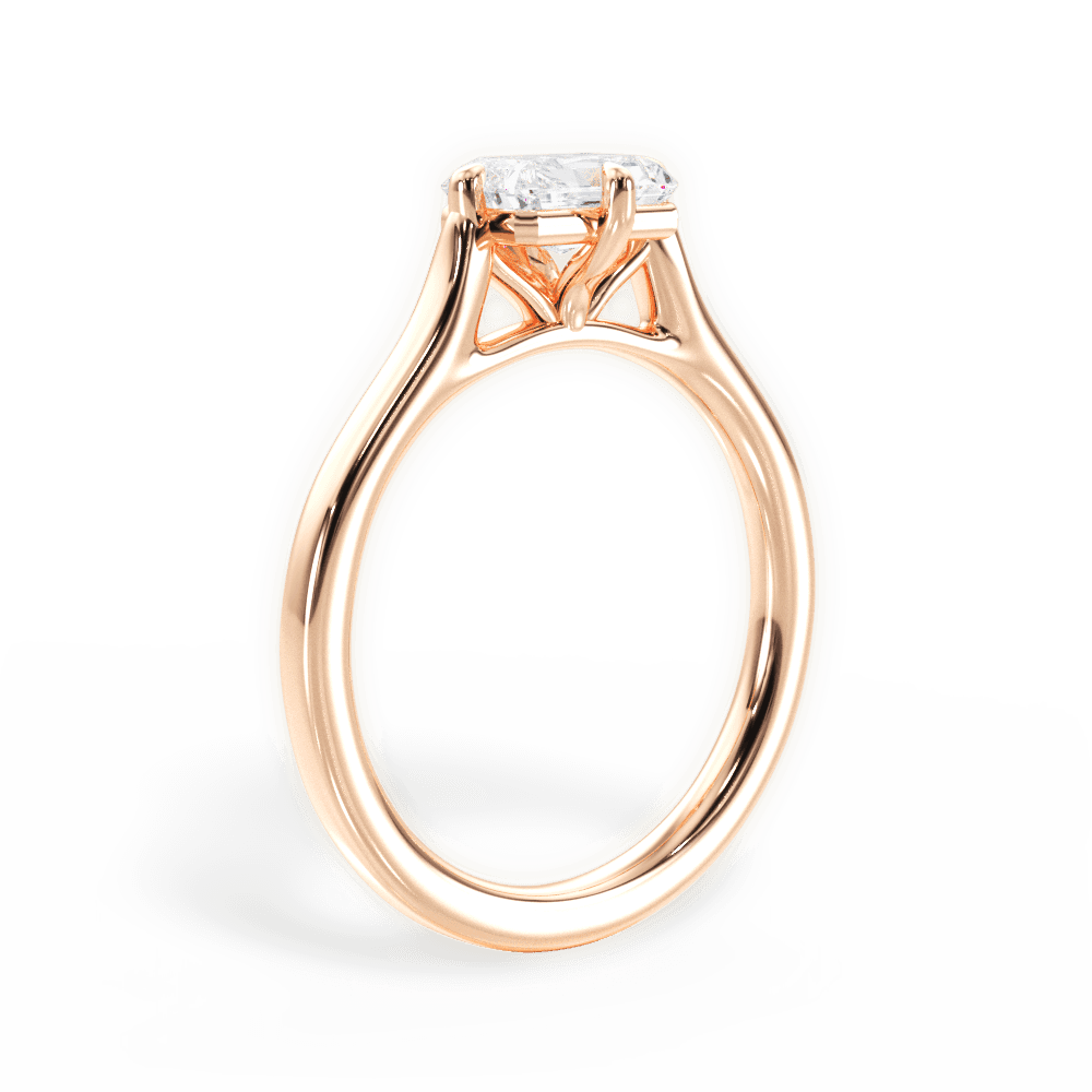 14kt Rose Gold/18kt Rose Gold/radiant/front