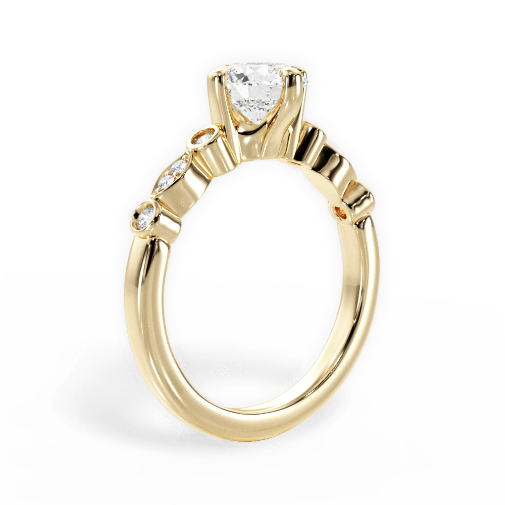 14kt Yellow Gold/18kt Yellow Gold/round/front