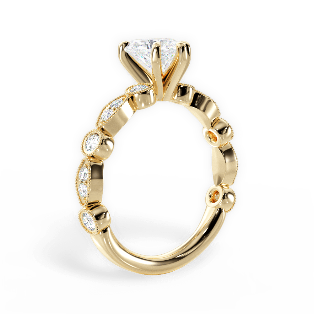 14kt Yellow Gold/18kt Yellow Gold/heart/front