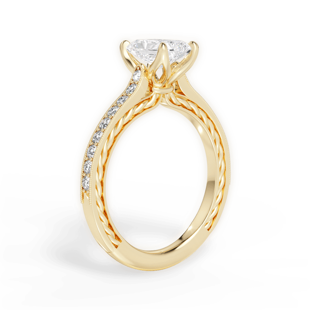 14kt Yellow Gold/18kt Yellow Gold/radiant/front