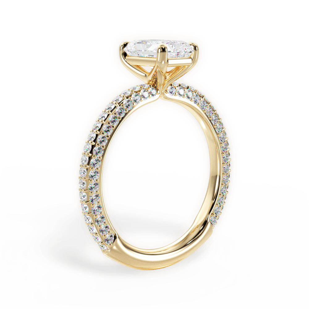 14kt Yellow Gold/18kt Yellow Gold/radiant/front