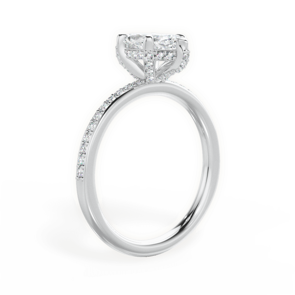 14kt White Gold/18kt White Gold/Platinum/marquise/front