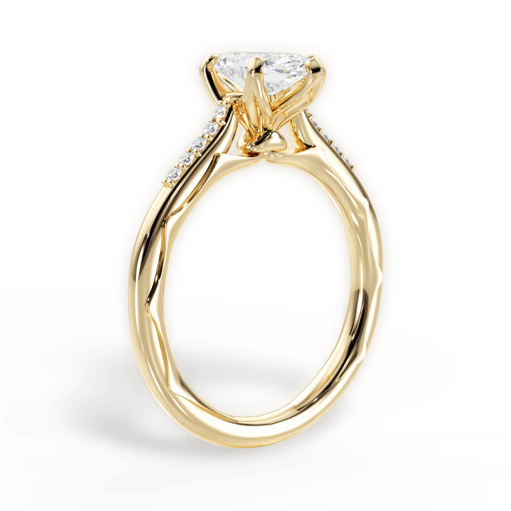 14kt Yellow Gold/18kt Yellow Gold/marquise/front