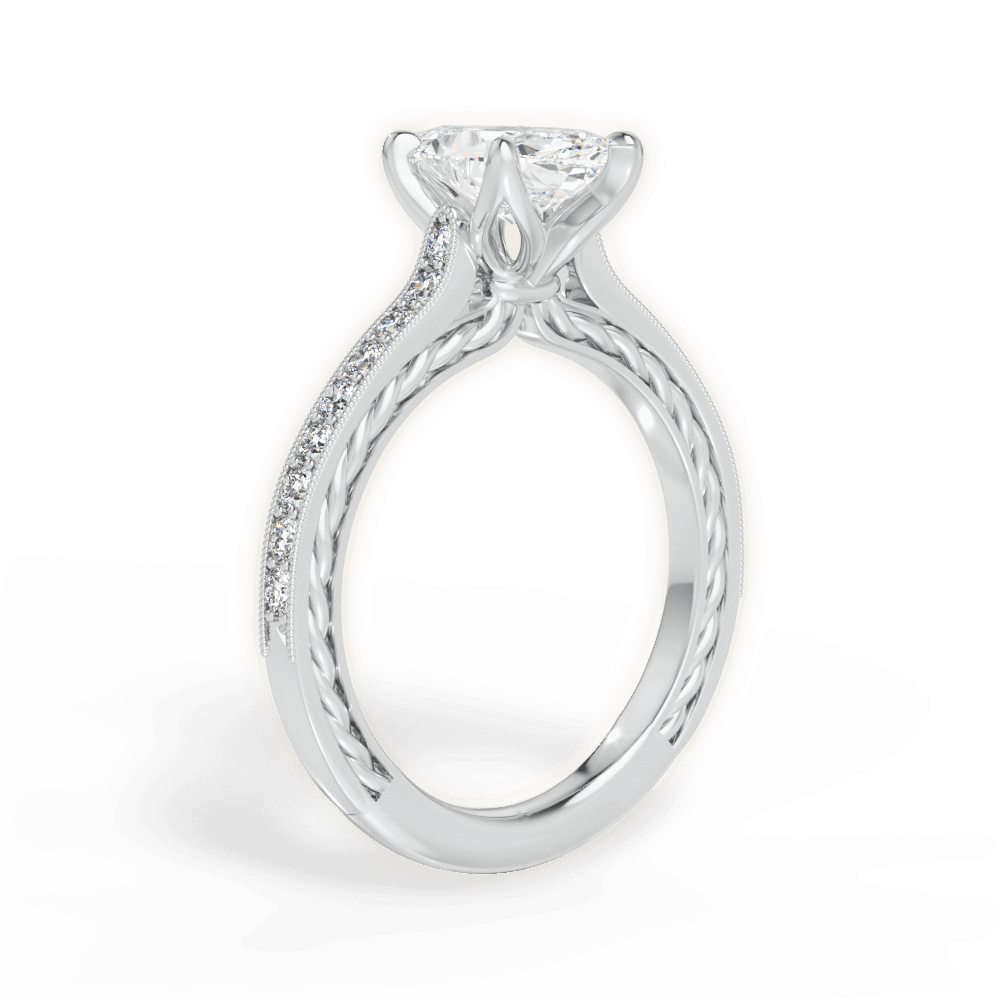 14kt White Gold/18kt White Gold/Platinum/marquise/front