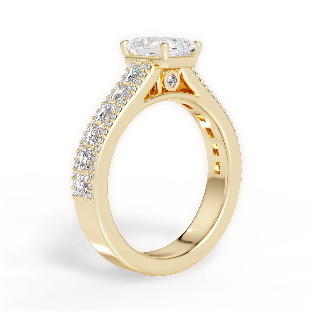 14kt Yellow Gold/18kt Yellow Gold/radiant/front