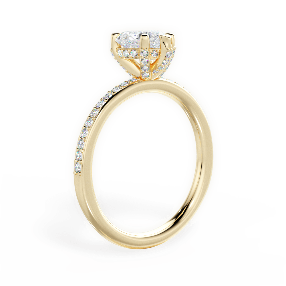 14kt Yellow Gold/18kt Yellow Gold/heart/front