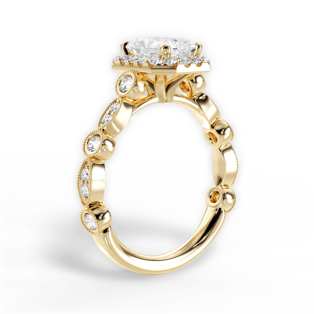 14kt Yellow Gold/18kt Yellow Gold/radiant/front