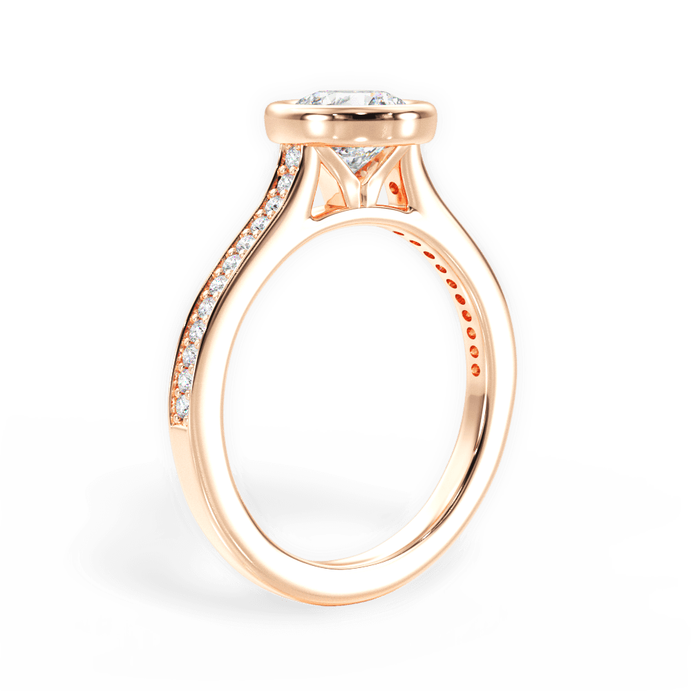 14kt Rose Gold/18kt Rose Gold/round/front