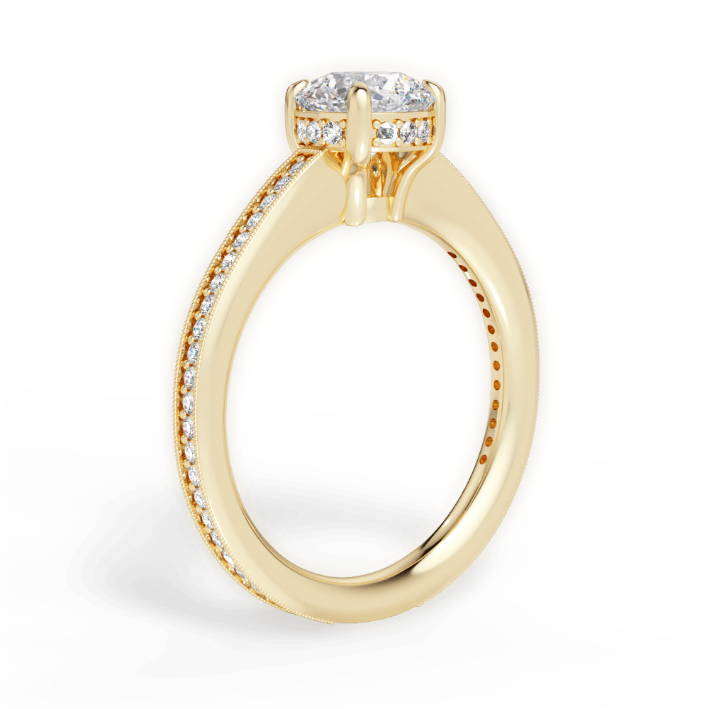 14kt Yellow Gold/18kt Yellow Gold/round/front