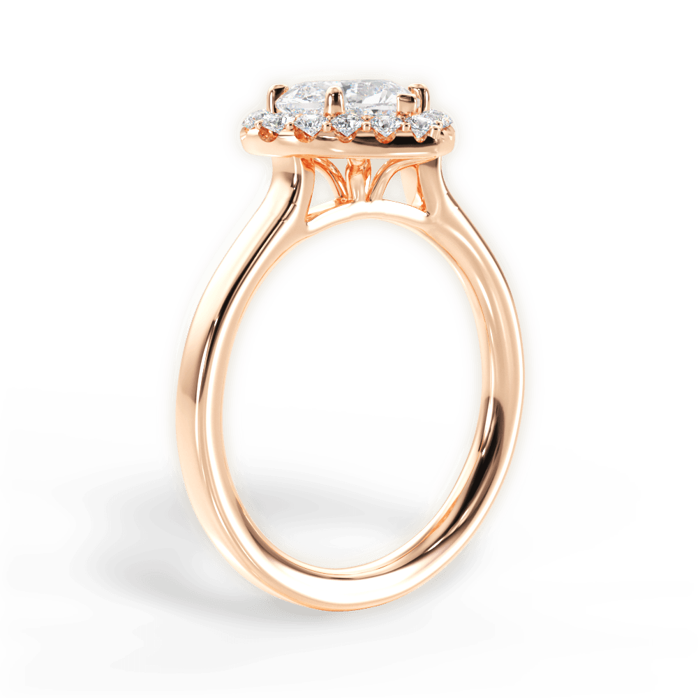 14kt Rose Gold/18kt Rose Gold/heart/front