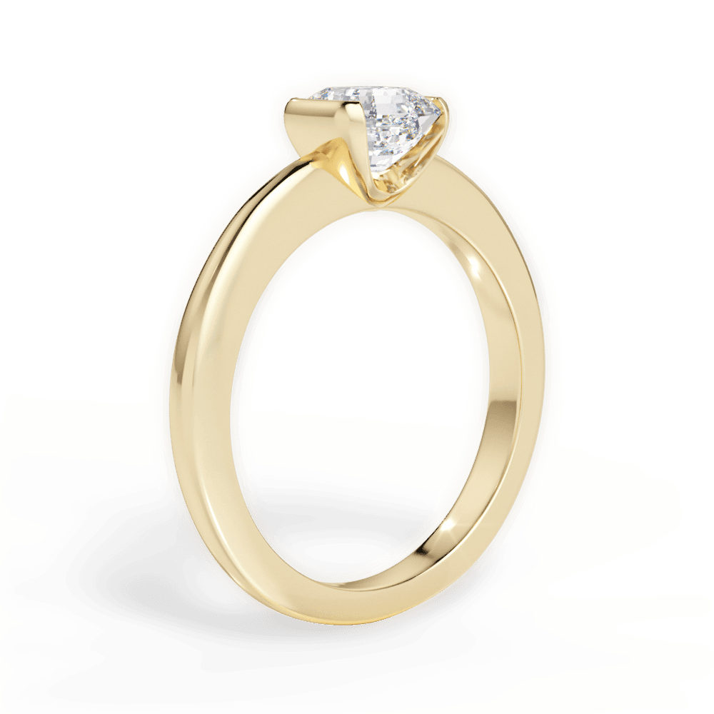 14kt Yellow Gold/18kt Yellow Gold/asscher/front