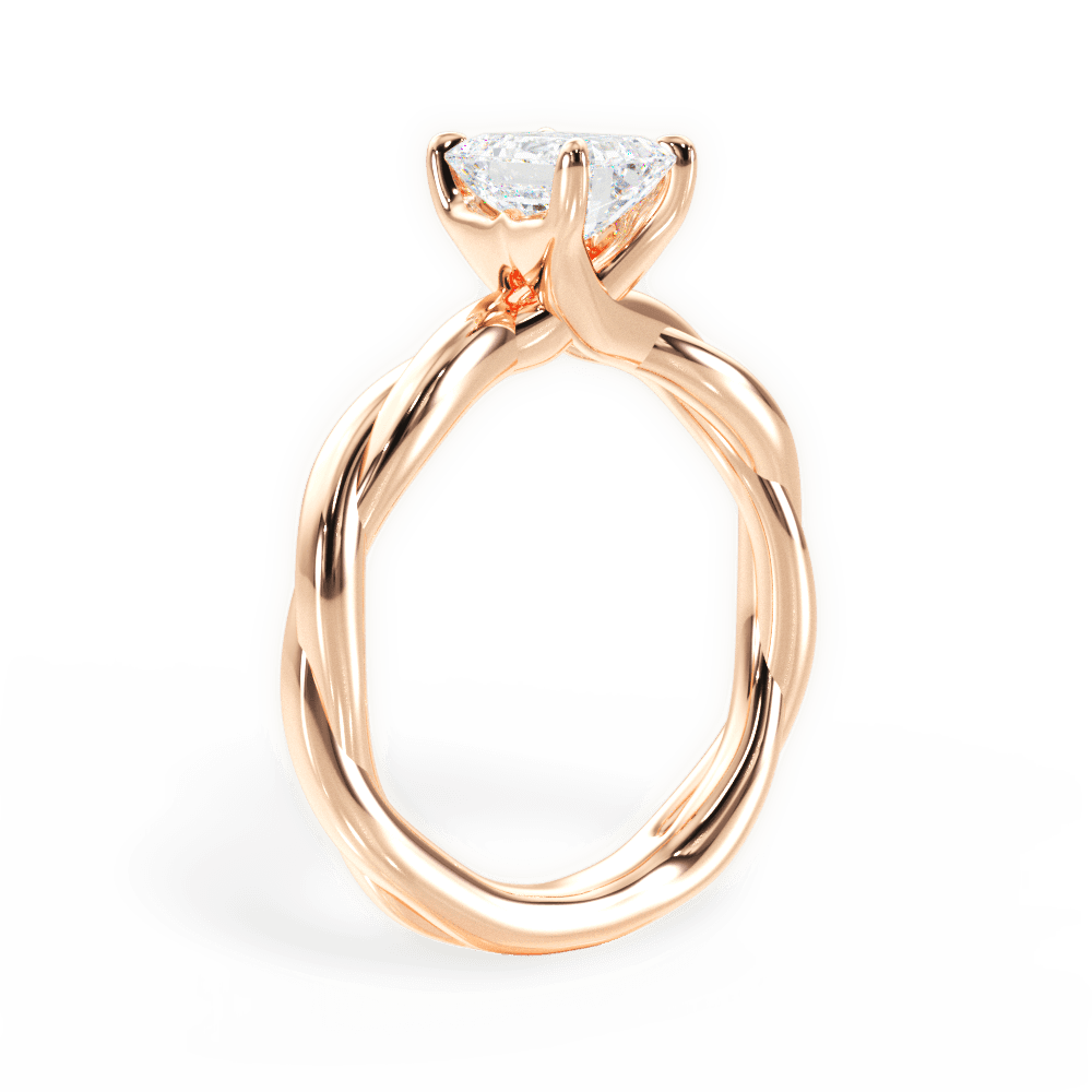 14kt Rose Gold/18kt Rose Gold/emerald/front