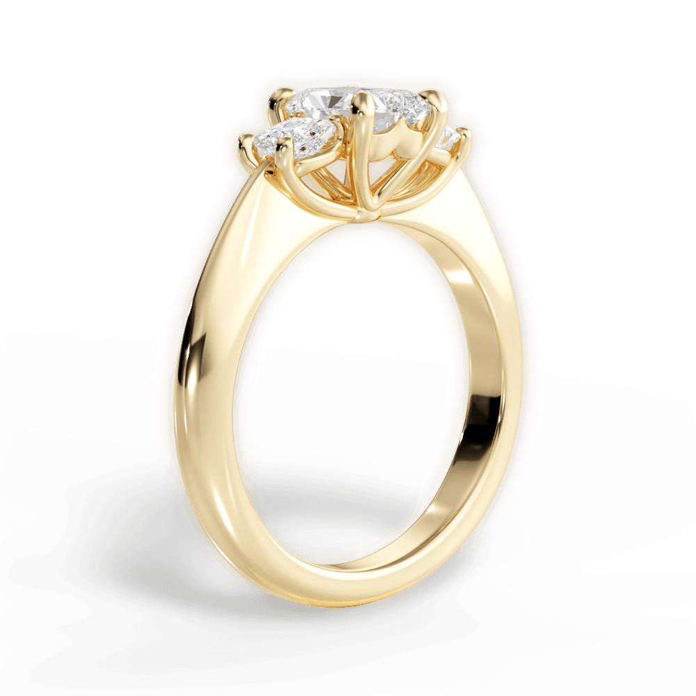 14kt Yellow Gold/18kt Yellow Gold/radiant/front