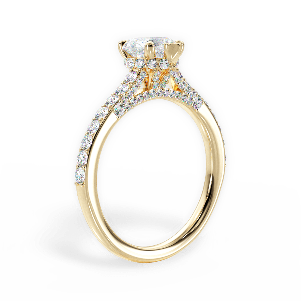 14kt Yellow Gold/18kt Yellow Gold/heart/front