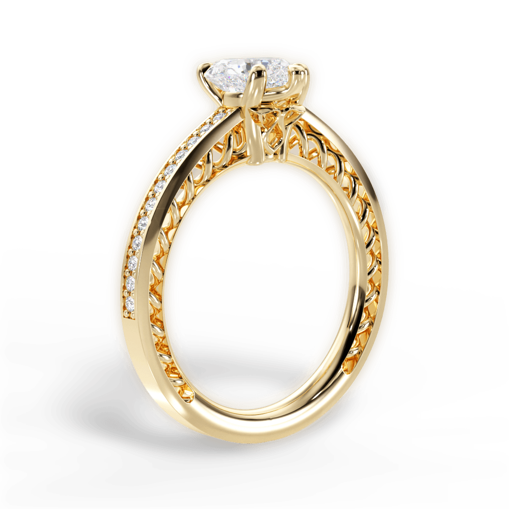 14kt Yellow Gold/18kt Yellow Gold/heart/front