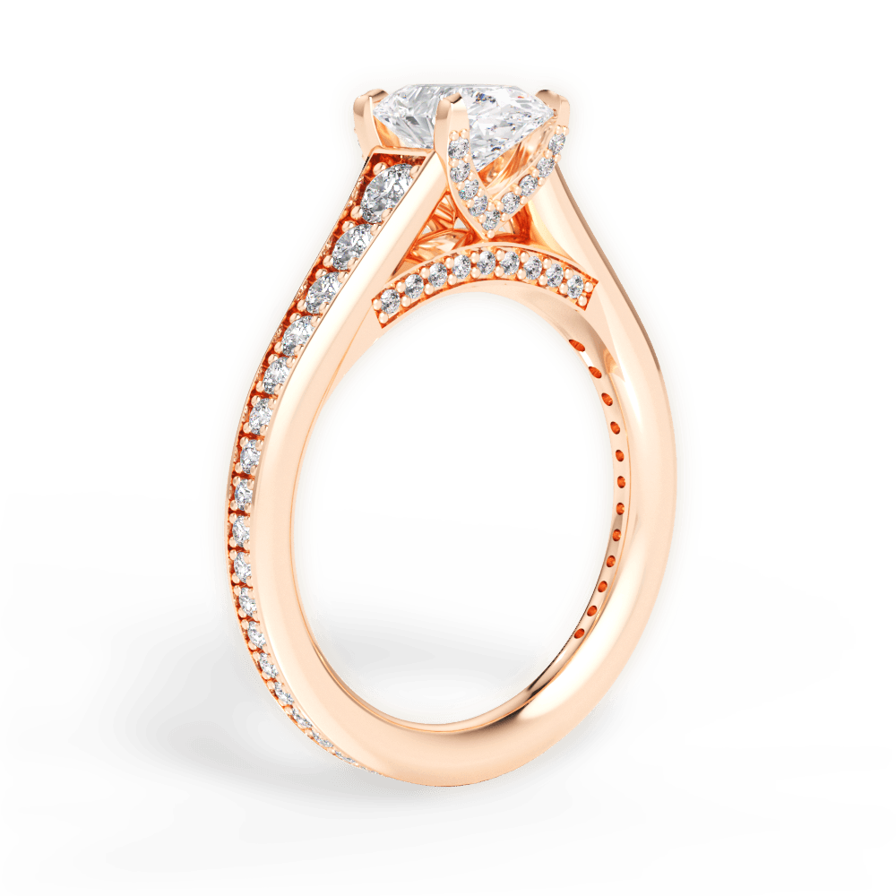 14kt Rose Gold/18kt Rose Gold/oval/front