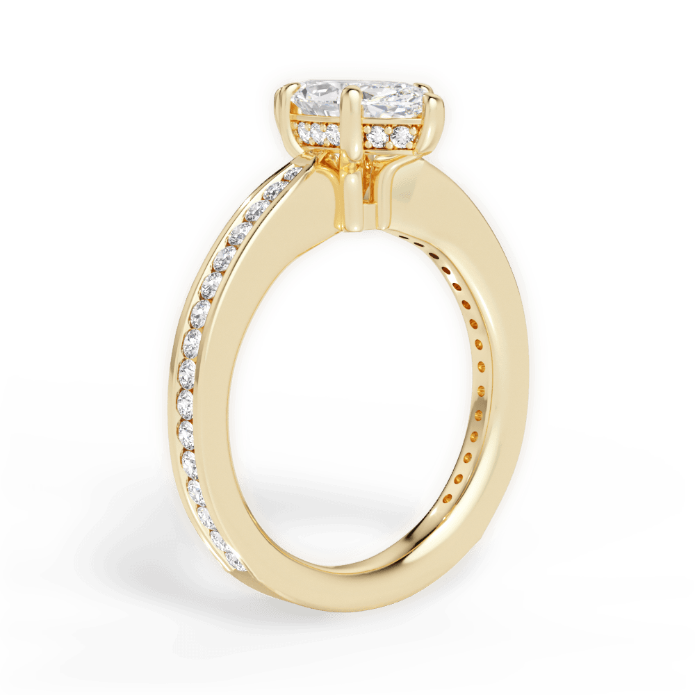 14kt Yellow Gold/18kt Yellow Gold/marquise/front
