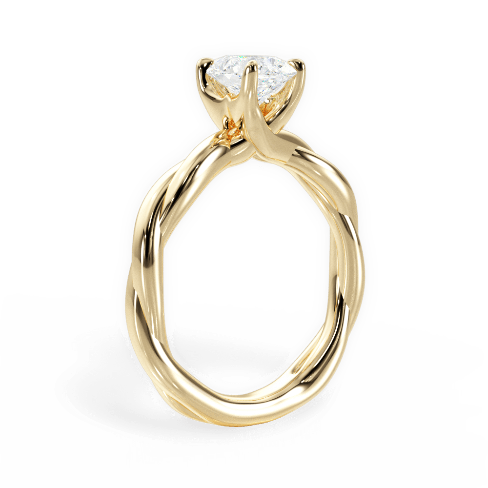 14kt Yellow Gold/18kt Yellow Gold/pear/front