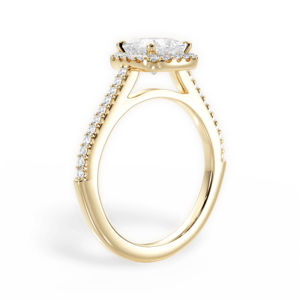 14kt Yellow Gold/18kt Yellow Gold/princess/front