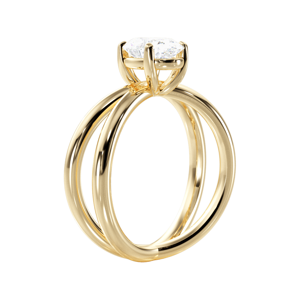 14kt Yellow Gold/18kt Yellow Gold/oval/front