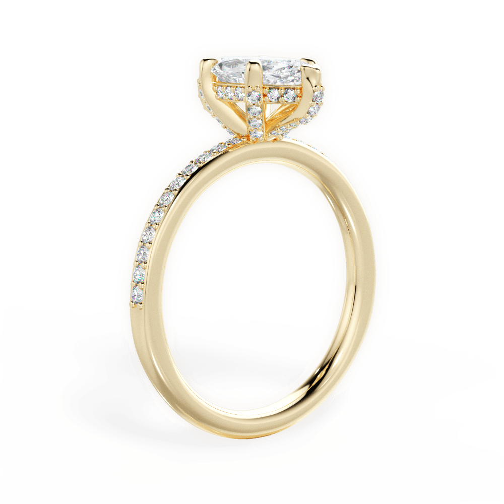 14kt Yellow Gold/18kt Yellow Gold/marquise/front