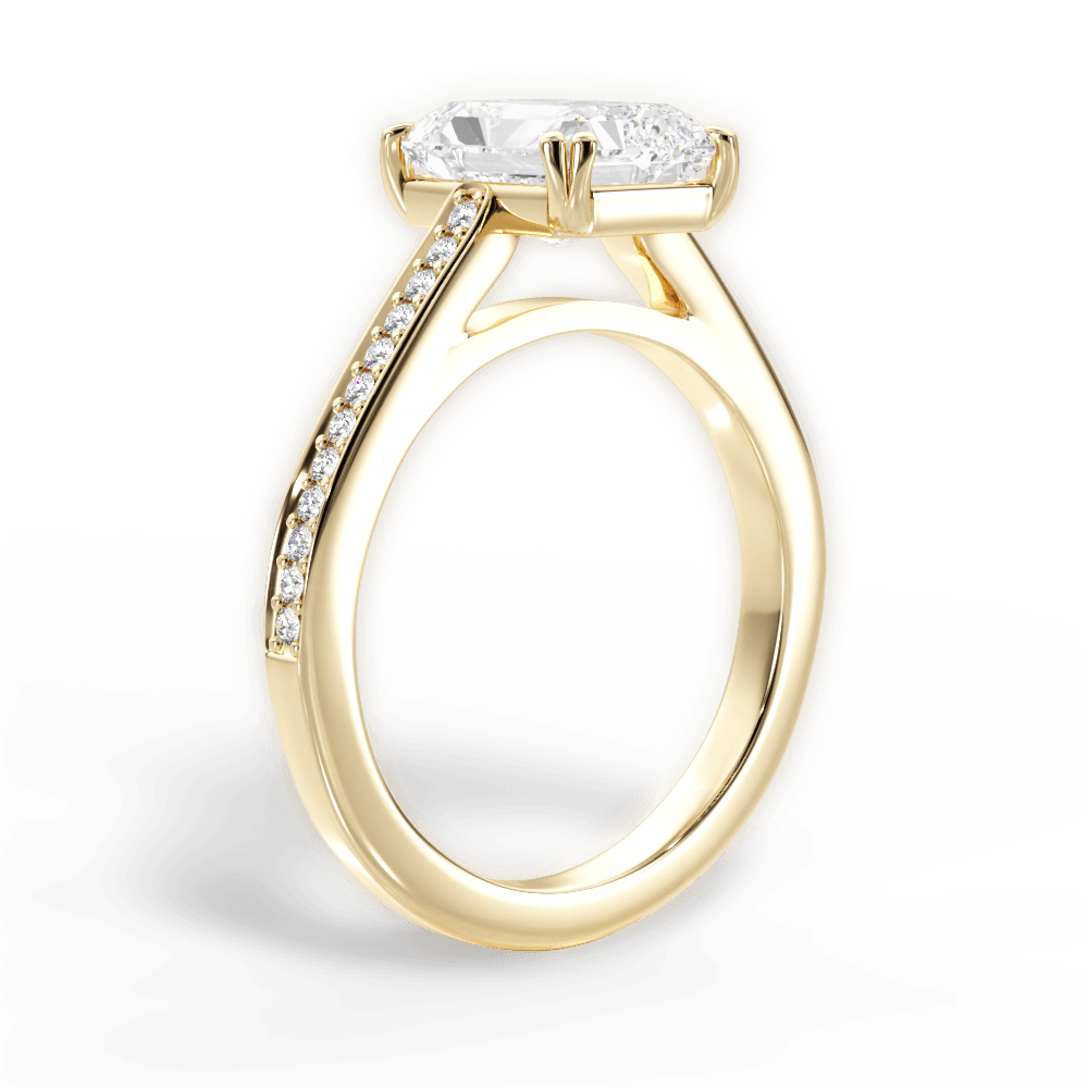 14kt Yellow Gold/18kt Yellow Gold/radiant/front