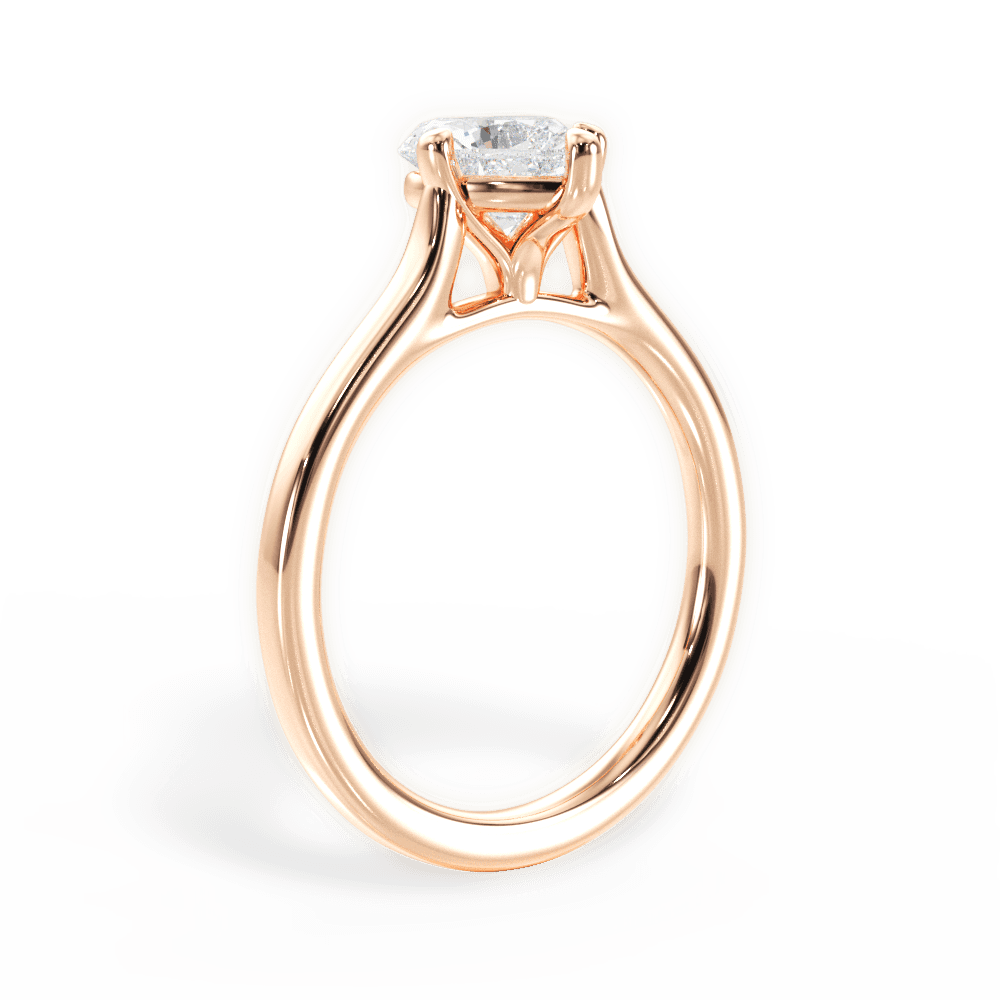 14kt Rose Gold/18kt Rose Gold/heart/front