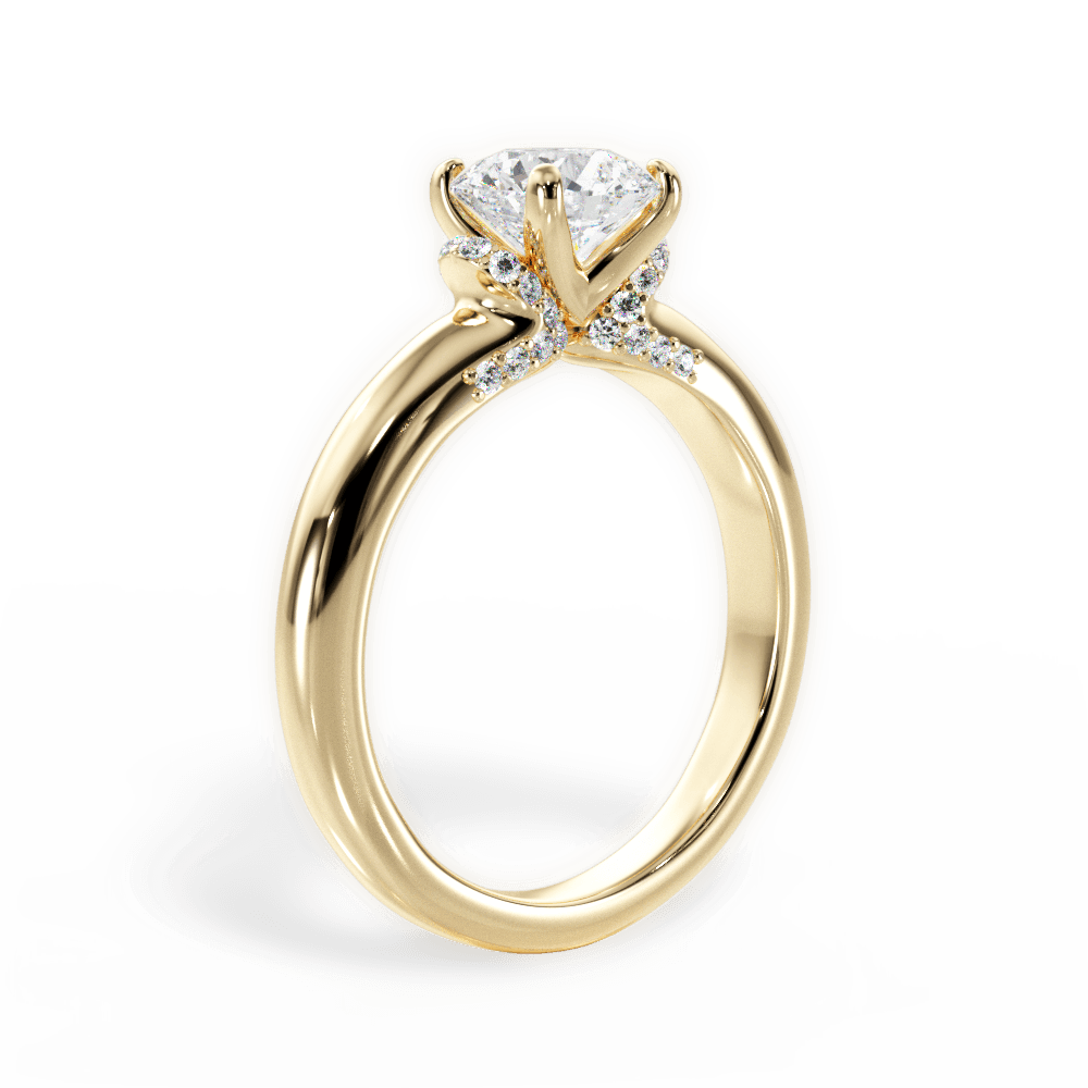 14kt Yellow Gold/18kt Yellow Gold/round/front