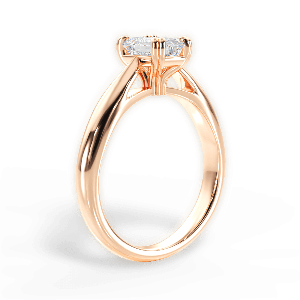 14kt Rose Gold/18kt Rose Gold/emerald/front