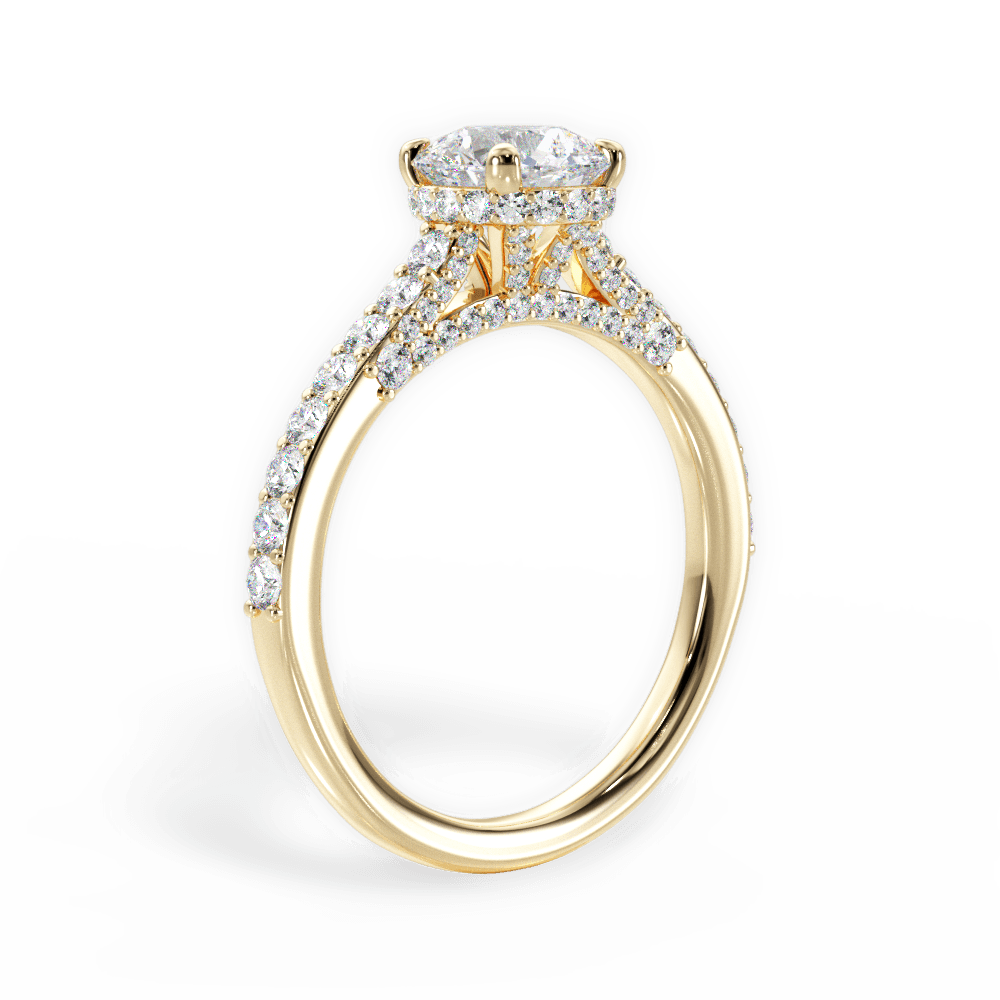 14kt Yellow Gold/18kt Yellow Gold/round/front