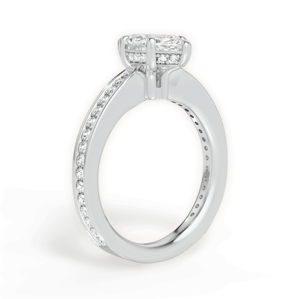 14kt White Gold/18kt White Gold/Platinum/marquise/front