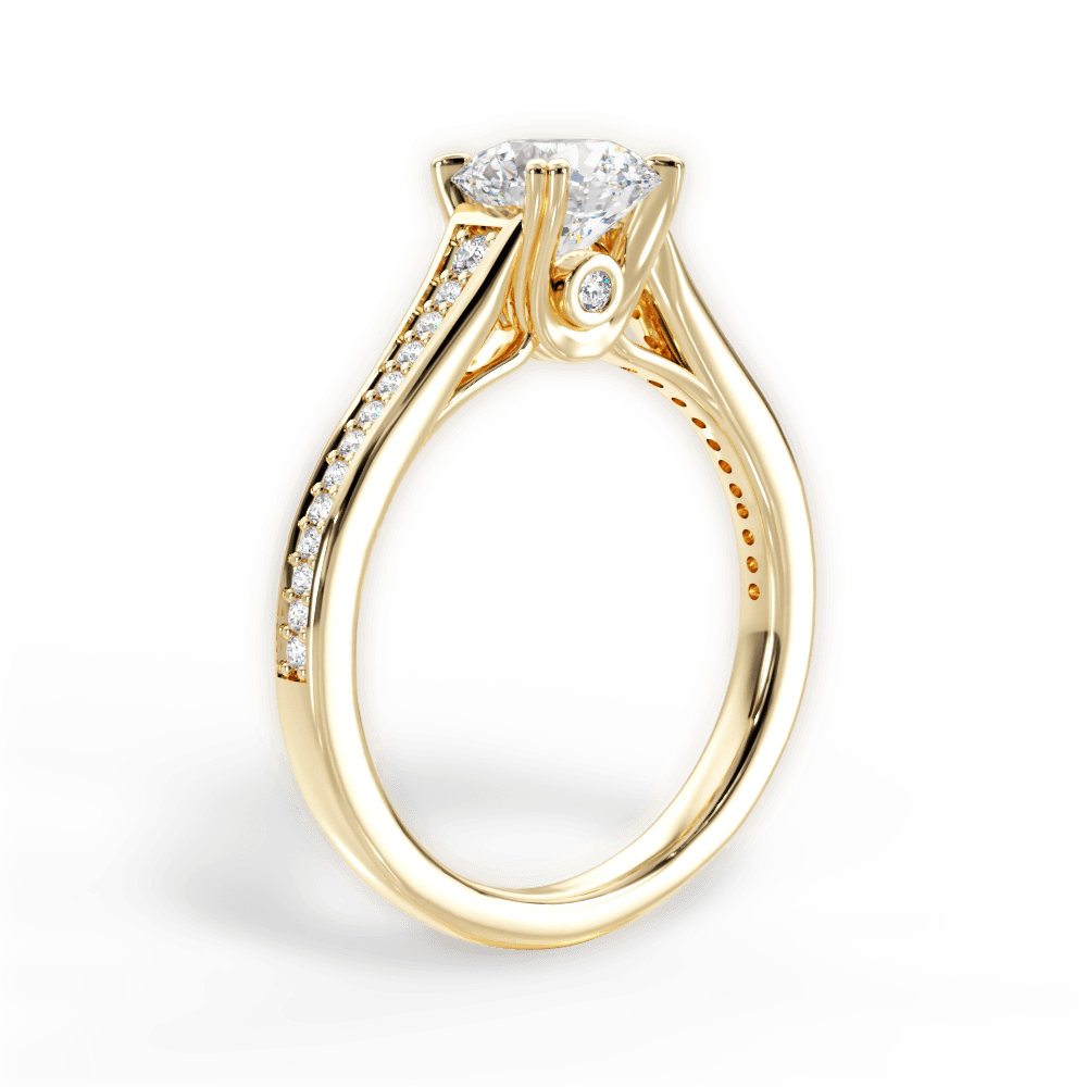 14kt Yellow Gold/18kt Yellow Gold/round/front