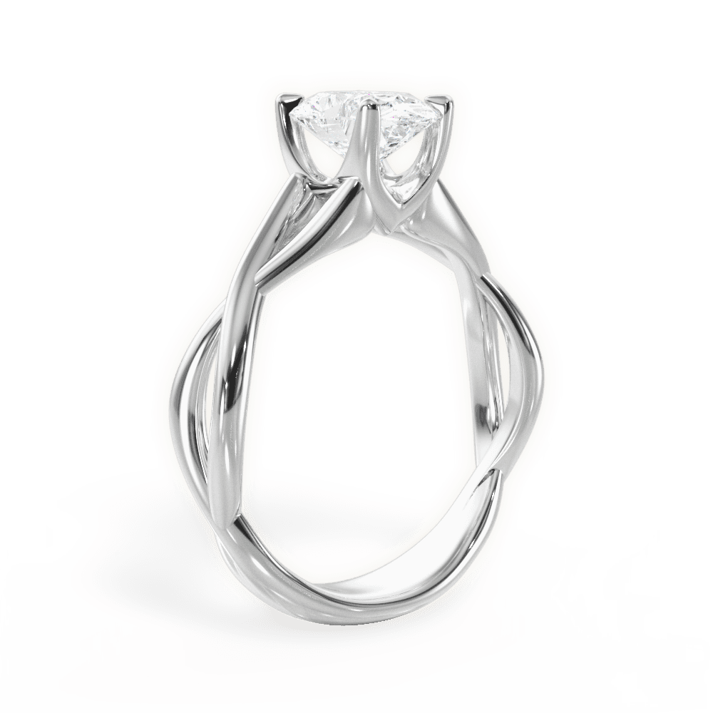 14kt White Gold/18kt White Gold/Platinum/oval/front