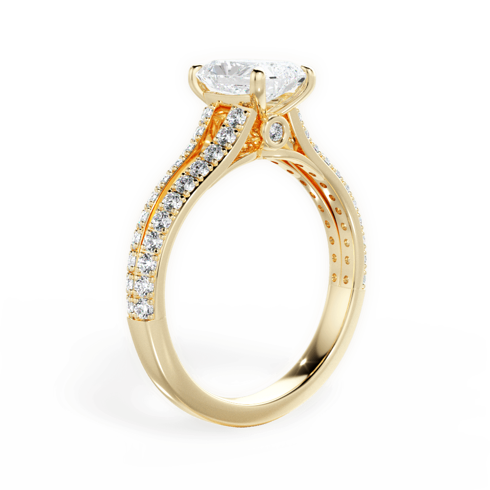 14kt Yellow Gold/18kt Yellow Gold/radiant/front