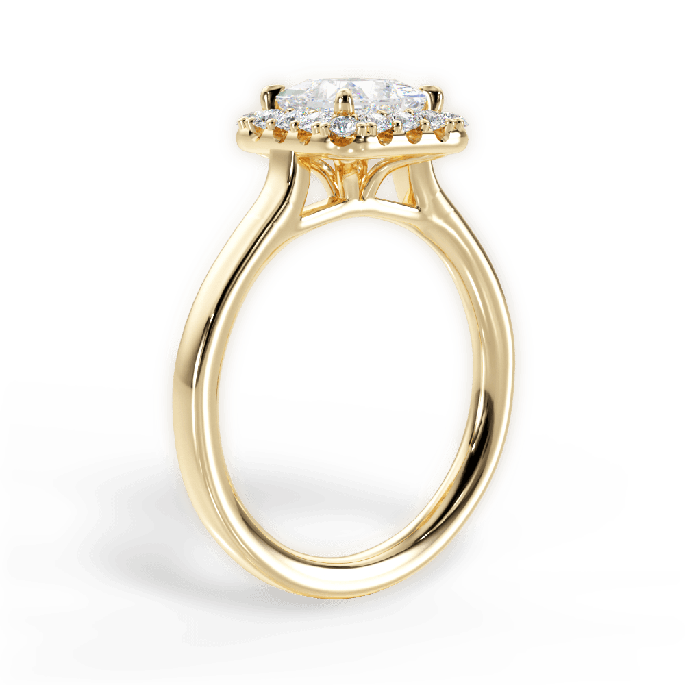 14kt Yellow Gold/18kt Yellow Gold/princess/front