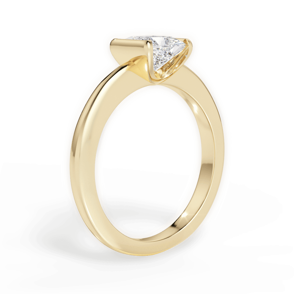 14kt Yellow Gold/18kt Yellow Gold/princess/front