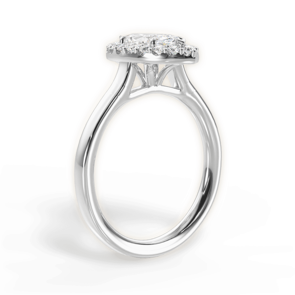 14kt White Gold/18kt White Gold/Platinum/marquise/front