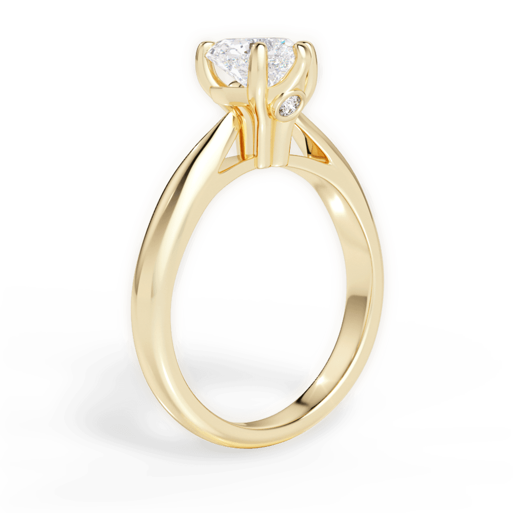 14kt Yellow Gold/18kt Yellow Gold/heart/front