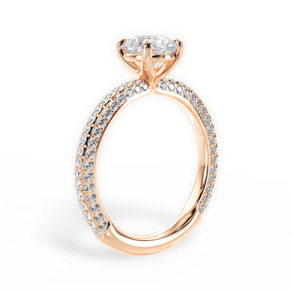 14kt Rose Gold/18kt Rose Gold/round/front