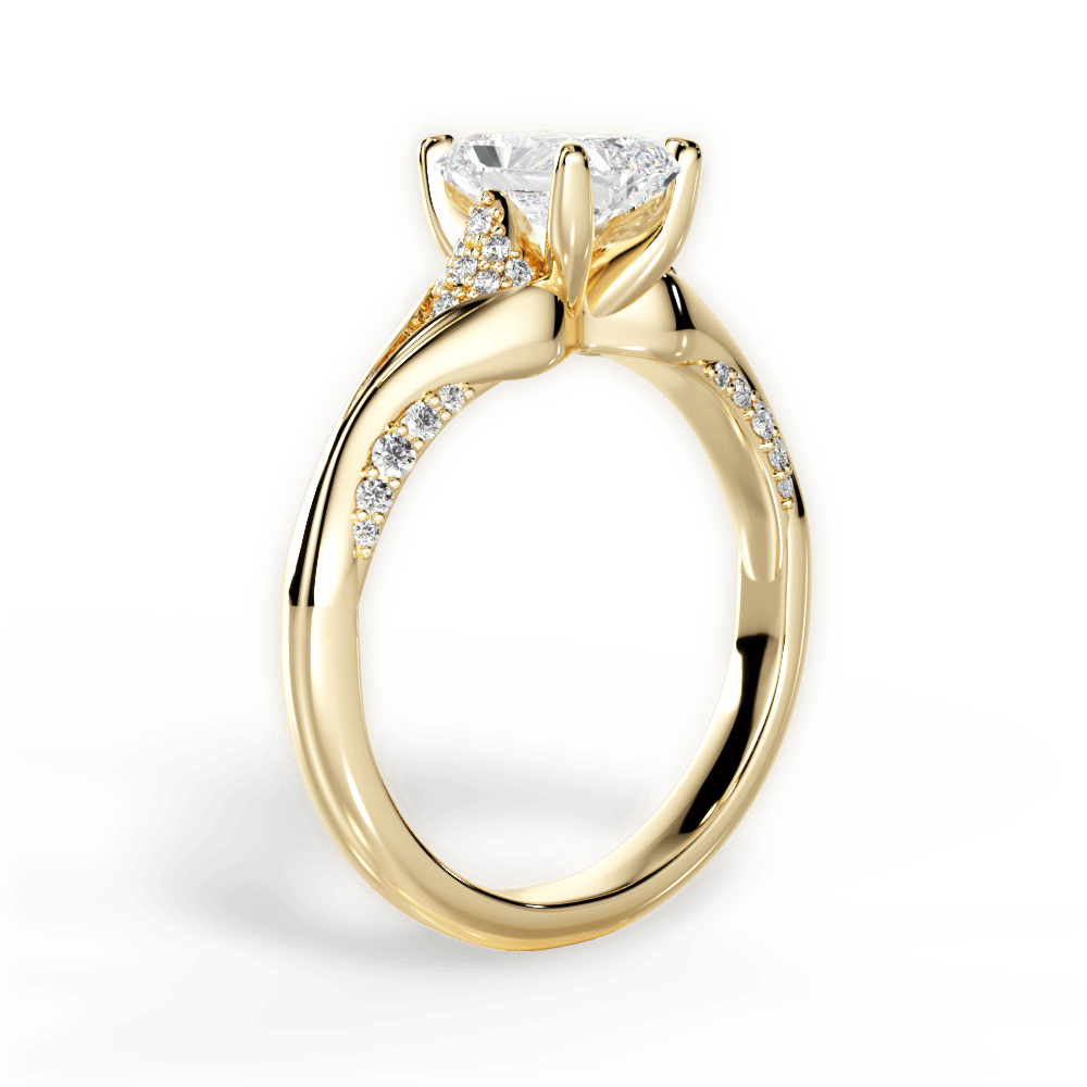 14kt Yellow Gold/18kt Yellow Gold/radiant/front