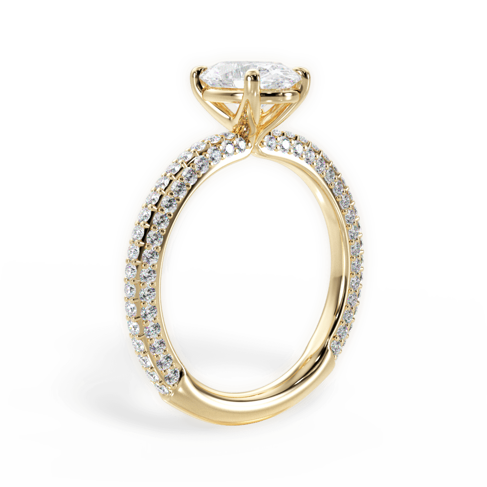 14kt Yellow Gold/18kt Yellow Gold/oval/front