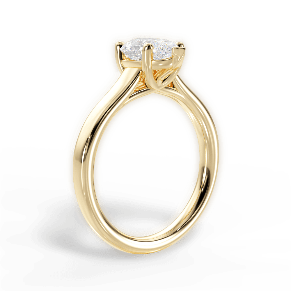 14kt Yellow Gold/18kt Yellow Gold/pear/front