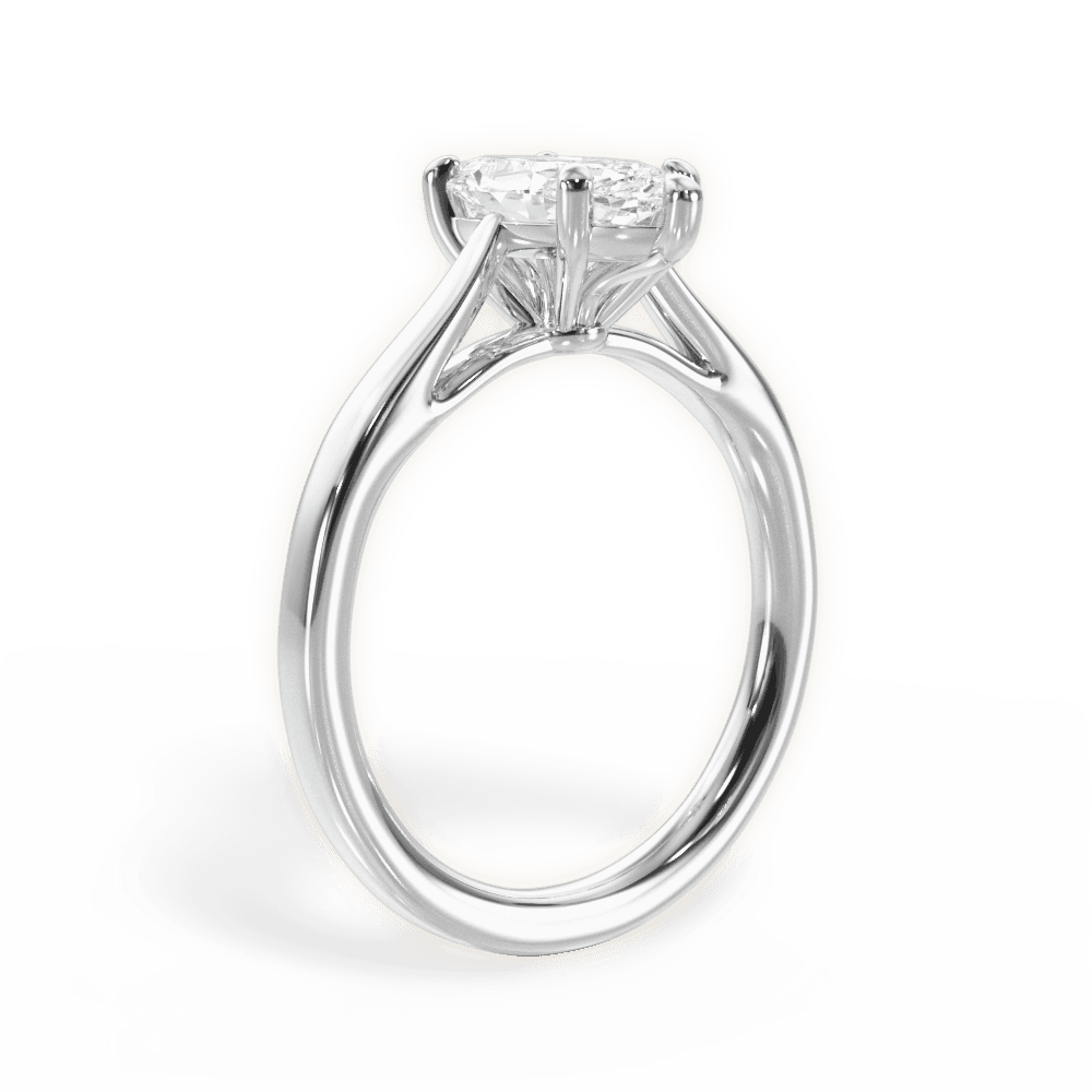 14kt White Gold/18kt White Gold/Platinum/marquise/front