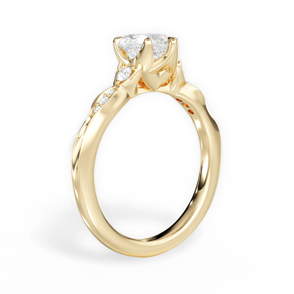 14kt Yellow Gold/18kt Yellow Gold/heart/front