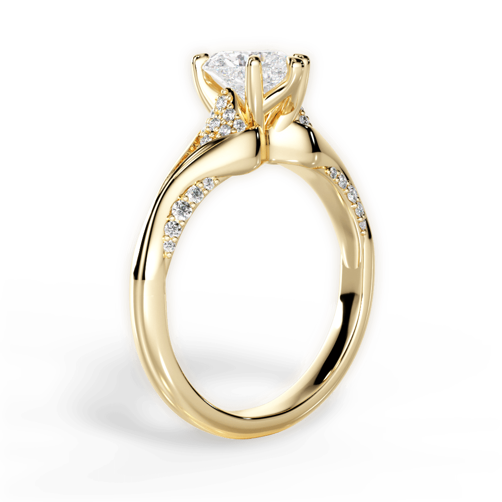 14kt Yellow Gold/18kt Yellow Gold/heart/front