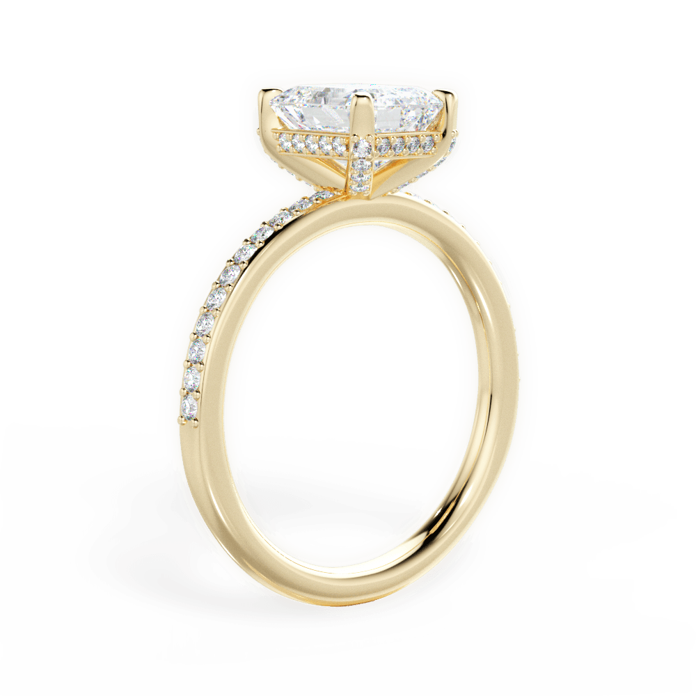 14kt Yellow Gold/18kt Yellow Gold/emerald/front