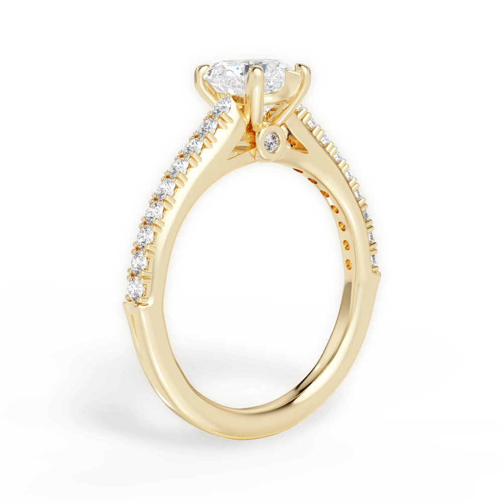 14kt Yellow Gold/18kt Yellow Gold/heart/front